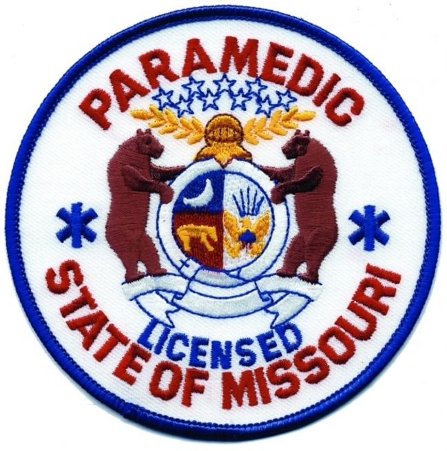 MISSOURI PARAMEDIC SHOULDER PATCH - SEW ON.